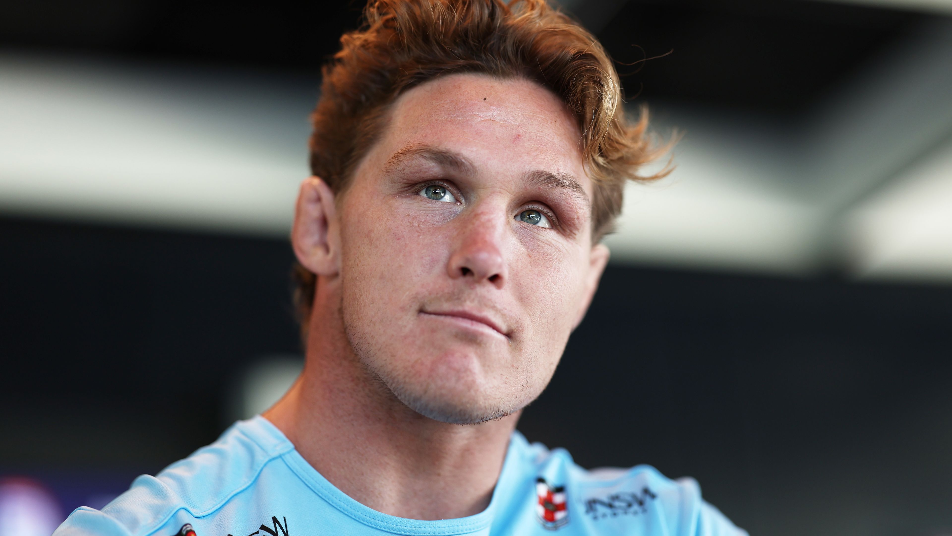 Michael Hooper speaks to the media during a Waratahs Super Rugby media opportunity
