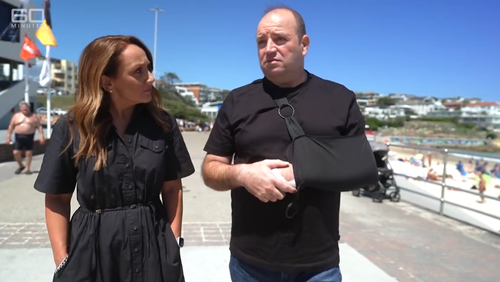 Al Ahmed è tornato a Bondi Beach per la prima volta dopo la sparatoria.