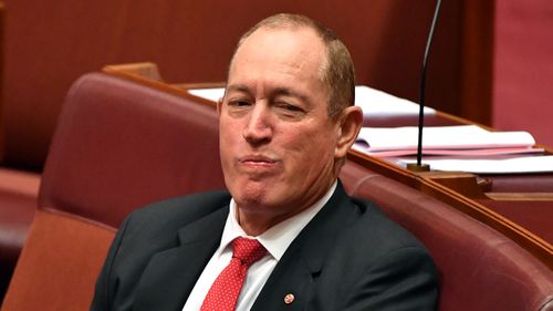 Fraser Anning has been called 'pathetic and shameful' during a censure.