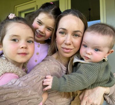 Rachel Carr with her three children