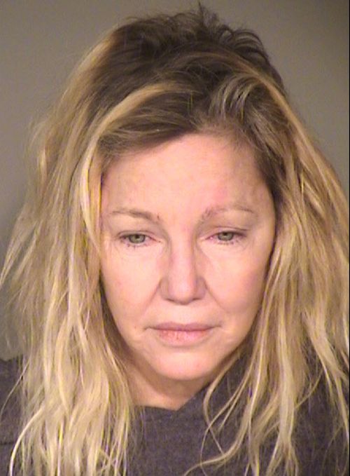 A mugshot of Heather Locklear taken from her latest arrest overnight. Picture: AAP