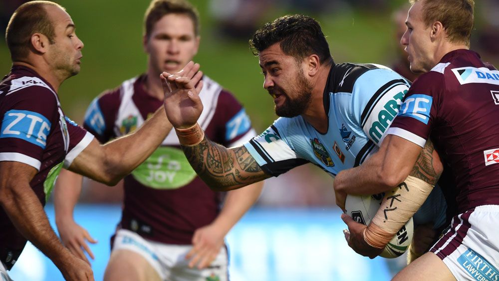 Fifita carries Sharks to top of NRL table