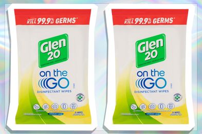 9PR: Glen 20 On the Go Disinfectant Wipes, Lemon Lime