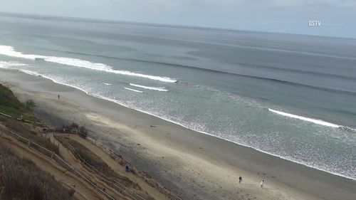 A boy, 13, was diving for lobsters when he was attacked by a shark off the southern Californian coast.