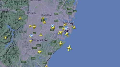 Planes are currently circling around the airspace waiting for clearance to land.