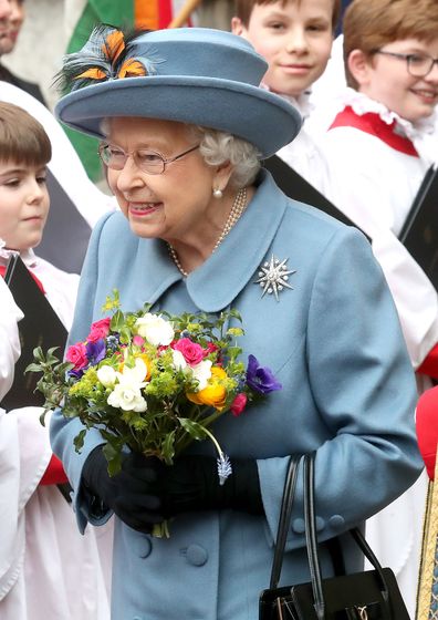 Kate Middleton earrings Meghan Markle Birks Commonwealth Day Queen Elizabeth brooch