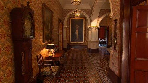 Admiralty House is its own museum, with paintings of Governors-General on its walls. (9NEWS)