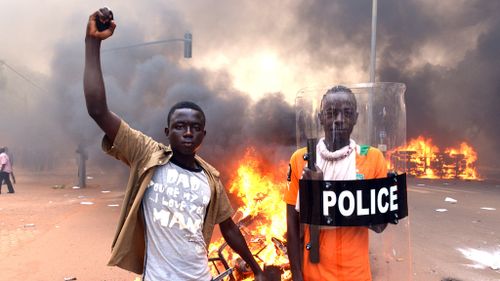 Parliament ablaze as army seizes power in Burkina Faso