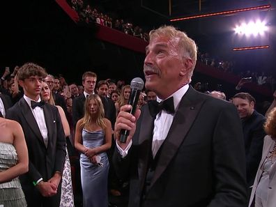 Kevin Costner gives speech at Cannes Film Festival for film Horizon: An American Saga