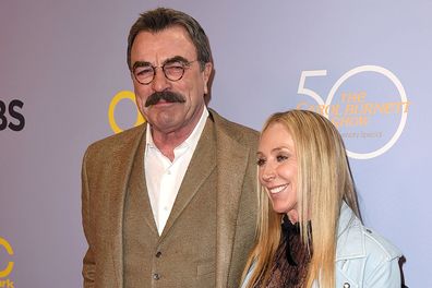 Tom Selleck and Jillie Mack attend CBS' "The Carol Burnett Show 50th Anniversary Special" at CBS Televison City on October 4, 2017 in Los Angeles, California. (Photo by Kevin Winter/Getty Images)