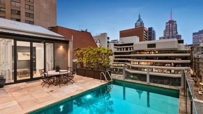 Melbourne city penthouse apartment for sale pool 