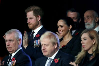 Royal family seating plan Royal Albert Hall Remembrance Festival Prince Michael of Kent