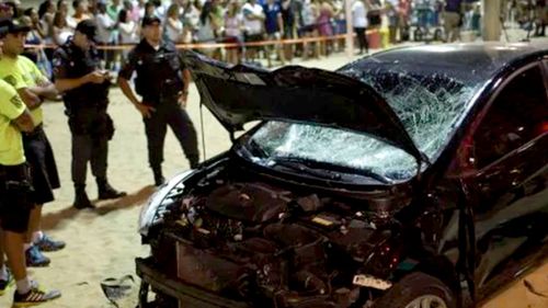 Gott, a convicted pedophile from Australia, was one of almost 20 people struck by a car on Copacabana beach. Picture: AAP
