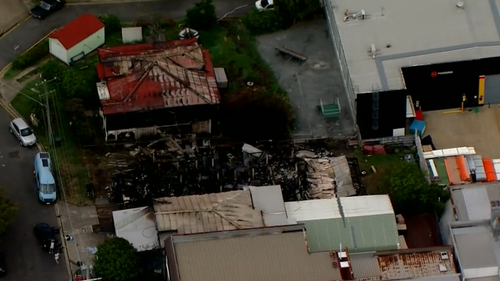 Three properties in Brisbane's inner-north were destroyed in the blaze.