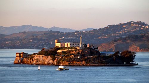 The former Alcatraz prison in San Francisco Bay. (Photo: AP). 