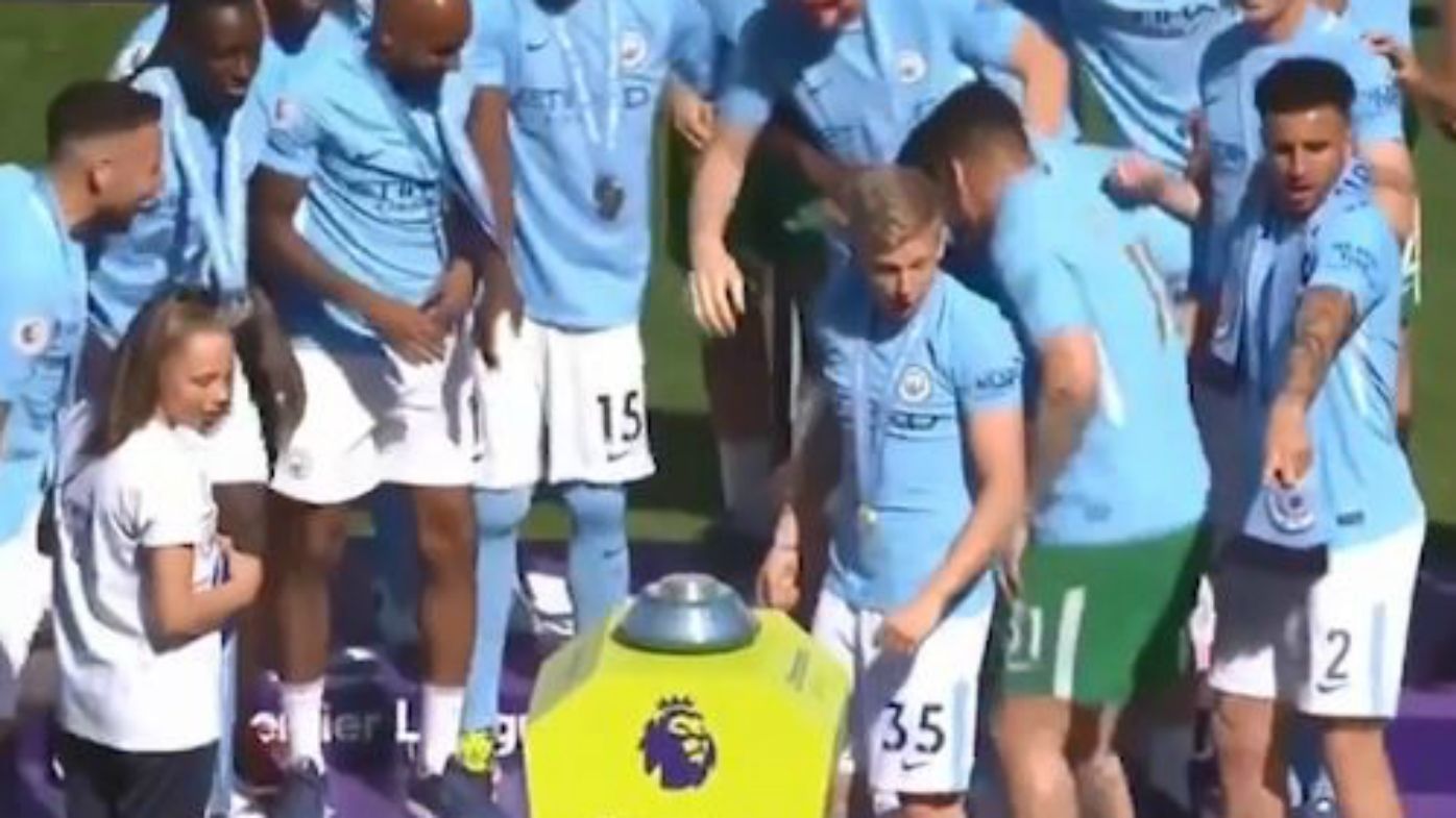 Manchester City players stunned by hilarious Premier League celebration