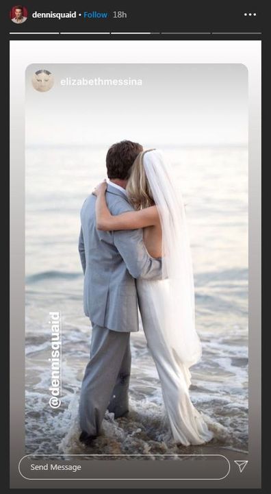 Dennis Quaid, Laura Savoie, wedding photos