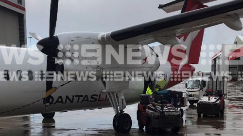 The flight was on its way to Port Macquarie when it was forced to turn back to Sydney. Picture: 9NEWS