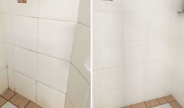 Dirty Grout Into Sparkling Clean Shower, Clean Shower Floor Tile Grout