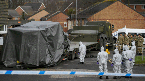 UK counter-terror police swarm the area. (AAP)