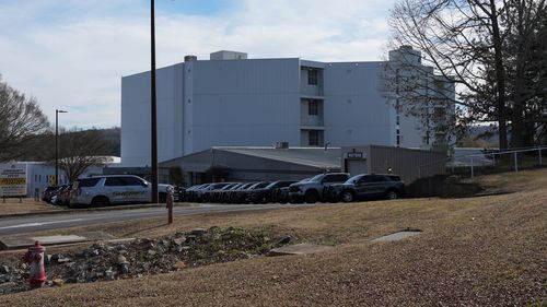The Cobb County Adult Detention Center in Marietta, Georgia, on December 17, where Mahendra "Mick" Patel was held for more than 40 days.