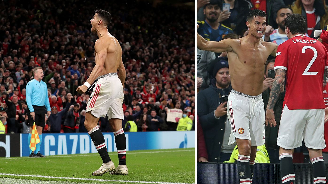 Cristiano Ronaldo of Manchester United celebrates