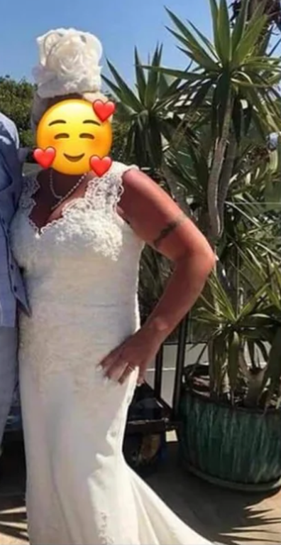 dress worn to wedding by MIL up for sale