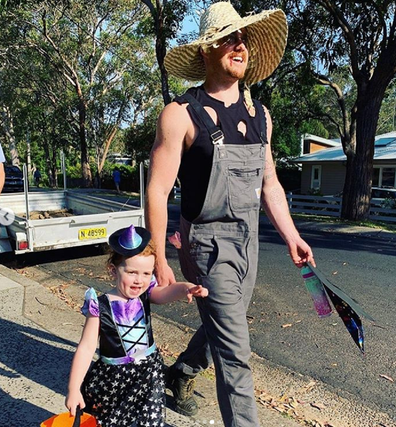 Phill Nosworthy with his daughter