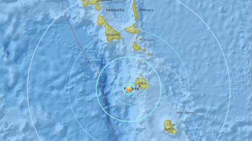 Earthquake strikes Vanuatu