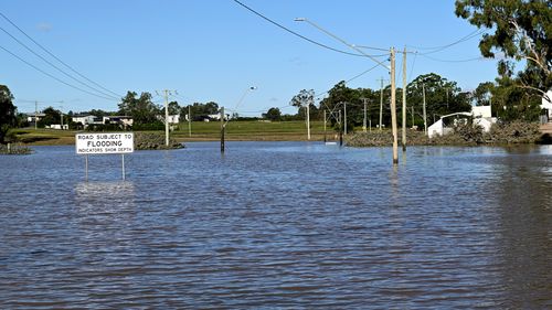 Major flooding in the suburb of Goodna in the far south-western outskirts of Brisbane.