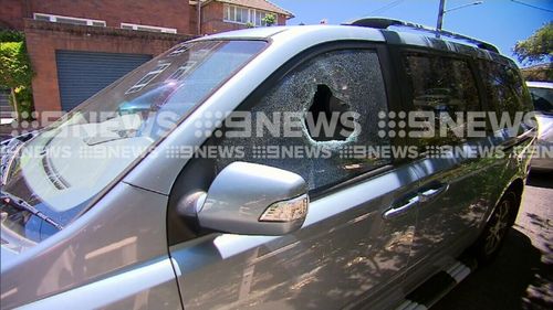 Police had to smash the car's window to get the boy out. (9NEWS)