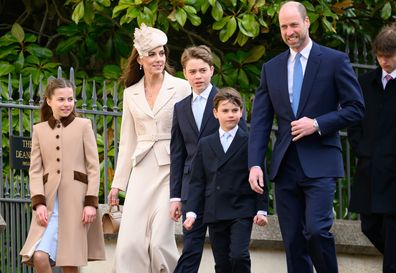 Easter service of the Prince and Princess of Wales.