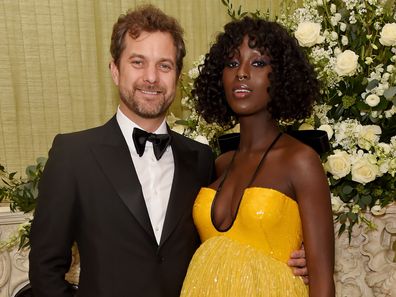 Joshua Jackson and Jodie Turner-Smith attend the British Vogue and Tiffany & Co. Fashion and Film Party at Annabel's on February 2, 2020 in London, England. 