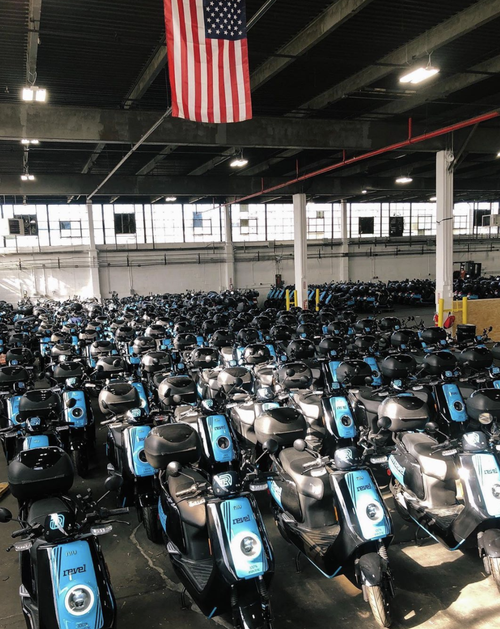 The electric share mopeds are available in New York, Austin, Texas, Miami, Oakland, California, and Washington D.C.