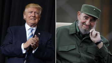 Donald Trump promises to boost freedom and prosperity in Cuba following Fidel Castro's death. (AAP)