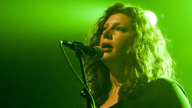 Mimi Parker of Low opened the Mercury Rev at Le Bataclan on May 25, 2011 in Paris, France.