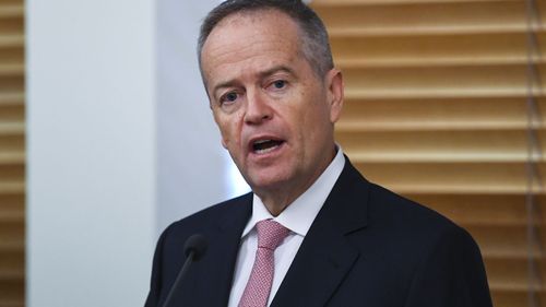 Bill Shorten addresses the Labor caucus for the last time as Labor leader in Canberra.