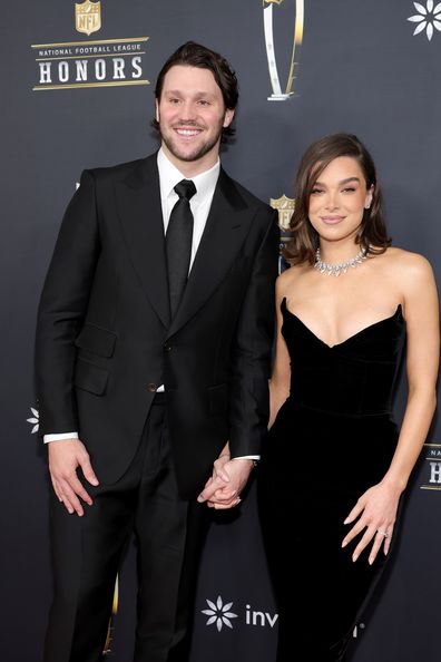 Josh Allen and Hailee Steinfeld attend the 14th Annual NFL Honors