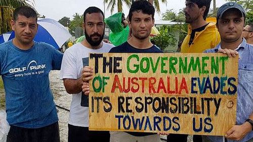 The men who want to stay at the Manus Island facility have been told they may be removed if they don't leave of their own accord. (AAP)