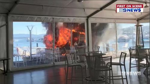 Authorities are now investigating the cause of the inferno. Picture: 9NEWS.