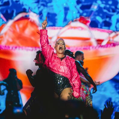 PINK in concert at Allianz Stadium. February 9th 2024. 