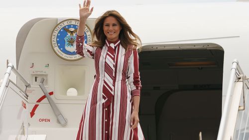Melania Trump's plane was forced to turn around after smoke filled the cabin.