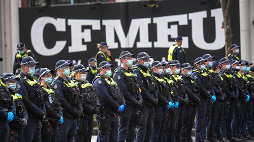 CMFEU Melbourne protests