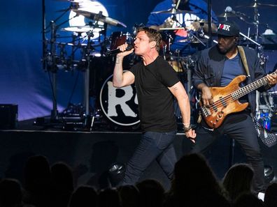 Rob Thomas performs during "The All Night Days" tour at Michigan Lottery Amphitheatre on August 24, 2025