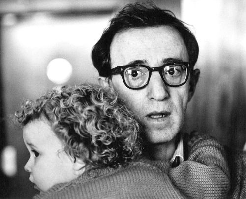 Woody Allen and his daughter Dylan in a photo from 1987. (AAP)