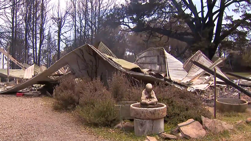 Jamie and Ann Laherty-Hunt's home of more than a decade was gone when the fire quickly approached Ruffy. 