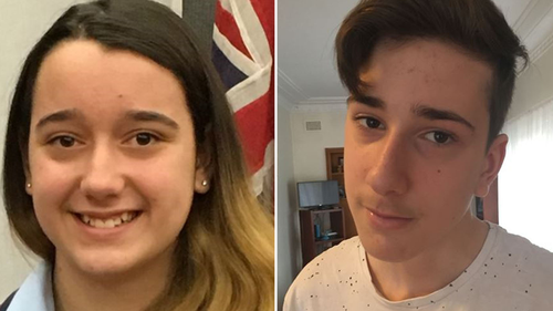 Teenagers Jennifer, 13, and Jack, 15, were shot dead by their father at their father in their bedrooms last Thursday night. Picture: Supplied