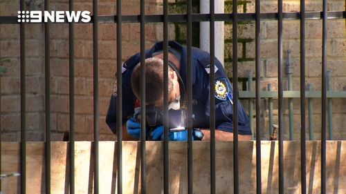 Police at the scene this morning. Picture: 9NEWS