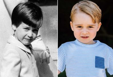 Prince William (left) and Prince George.