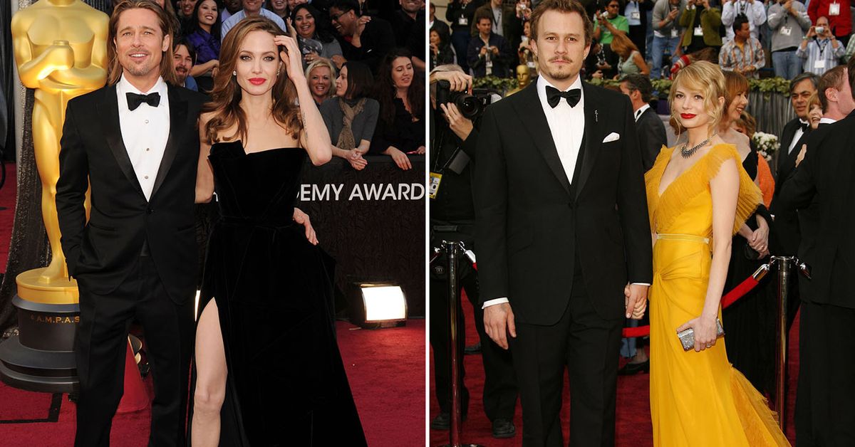 Classic Oscars Red Carpet Style: Angelina Jolie & Brad Pitt Keep It Black,  Simple & Elegant
